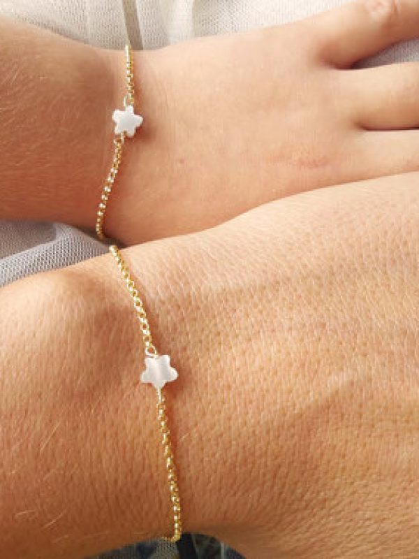 Env-o-gratis-madre-e-hija-configurado-oro-de-la-pulsera-hermana-pulsera-conjunto-pulsera-de